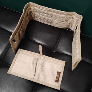 Purse Brite Multi-Pocket Purse Organizers in Tan NWOT